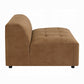 Zoey Chocolate Suede Modular Sectional