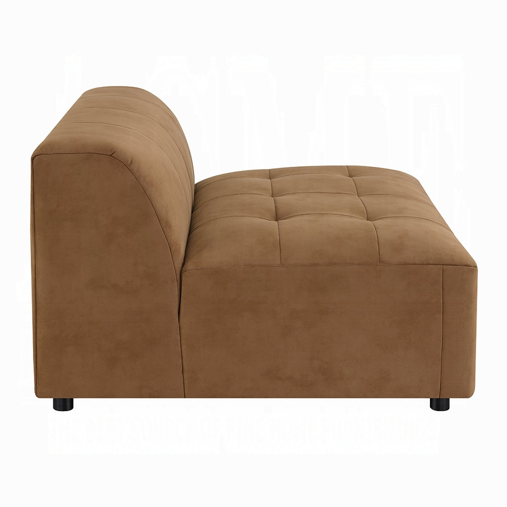 Zoey Chocolate Suede Modular Sectional