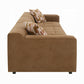 Zoey Chocolate Suede Modular Sectional