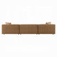 Zoey Chocolate Suede Modular Sectional