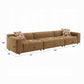 Zoey Chocolate Suede Modular Sectional