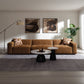 Zoey Chocolate Suede Modular Sectional