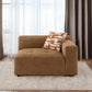 Zoey Chocolate Suede Modular Sectional