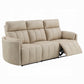 Elison Beige Microfiber 2 Pc Sofa Set