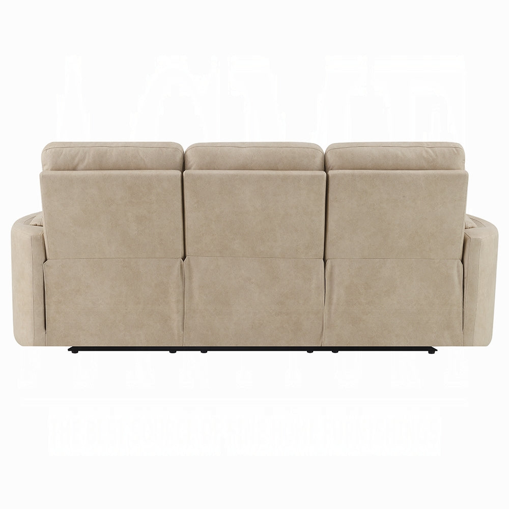 Elison Beige Microfiber 2 Pc Sofa Set