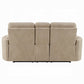 Elison Beige Microfiber 2 Pc Sofa Set