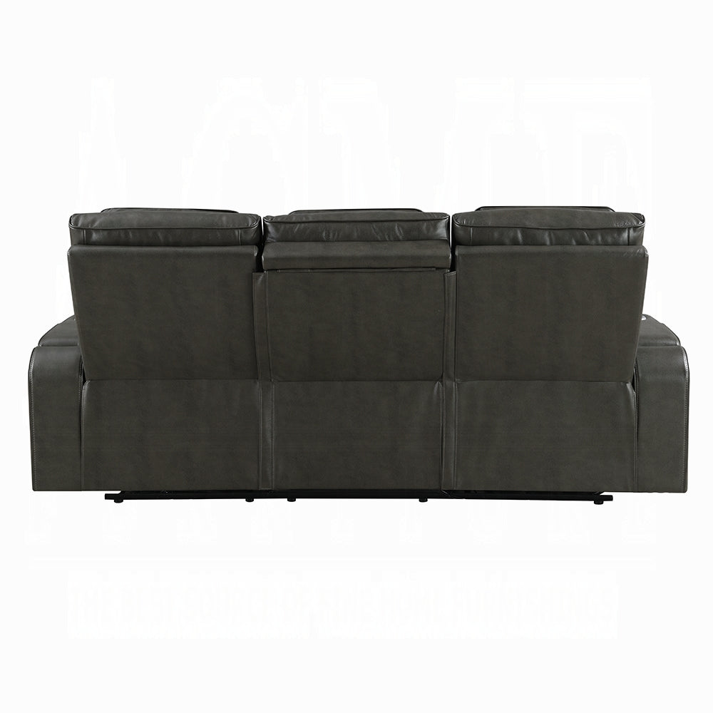 Taddeo Power Motion Gray Sofa & Loveseat
