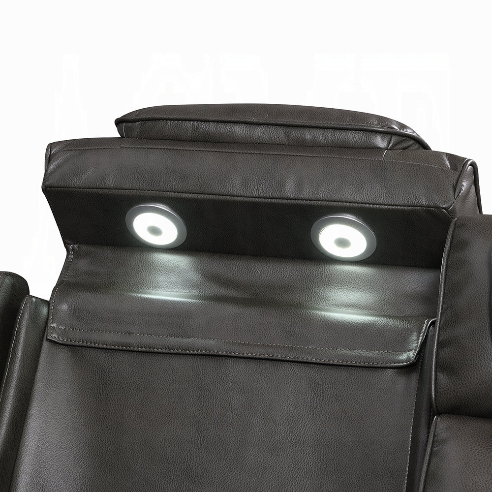 Taddeo Power Motion Gray Sofa & Loveseat