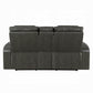 Taddeo Power Motion Gray Sofa & Loveseat
