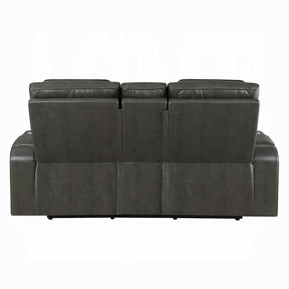 Taddeo Power Motion Gray Sofa & Loveseat