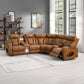 Taddeo Brown Power Motion Sectional