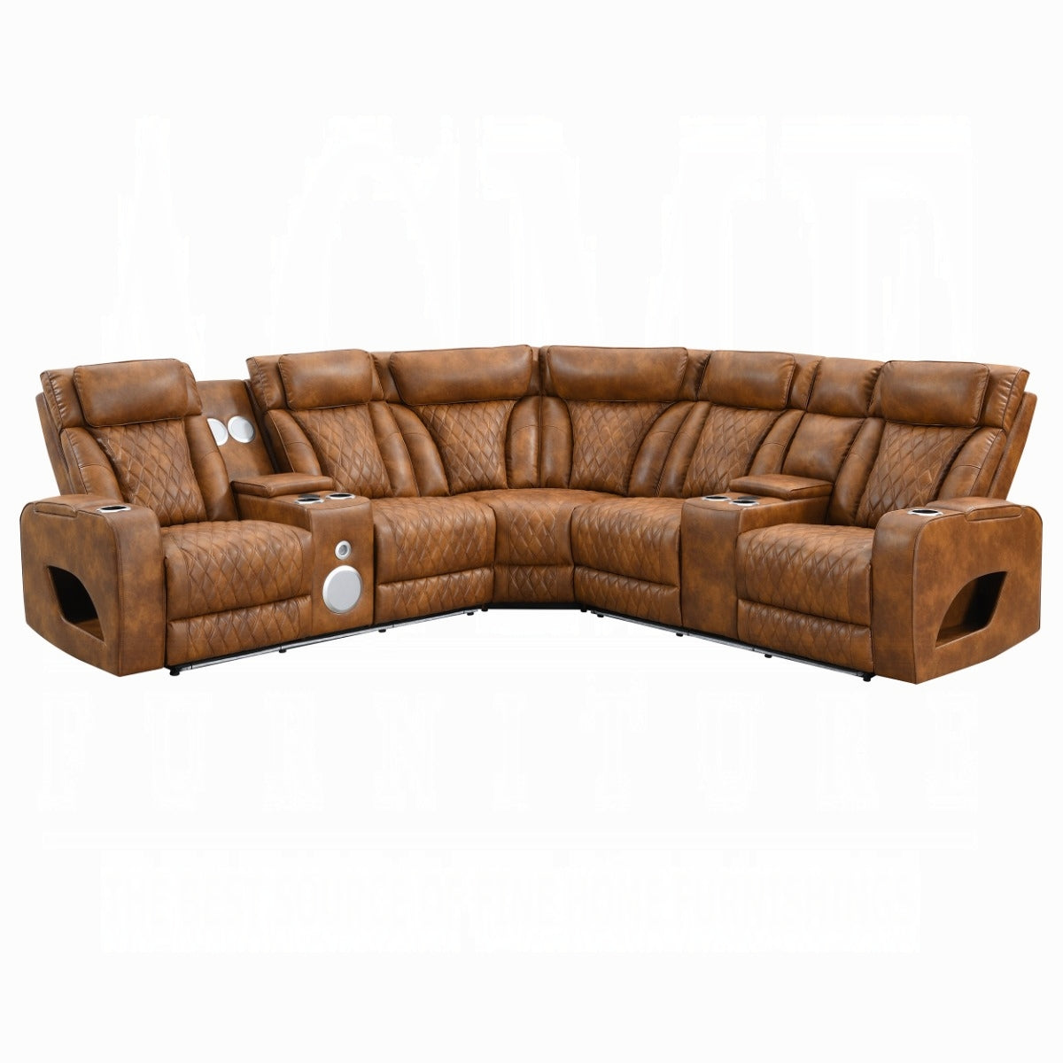Taddeo Brown Power Motion Sectional