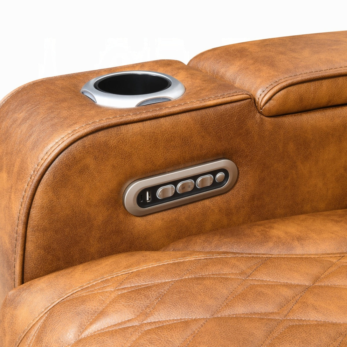 Taddeo Brown Power Motion Sectional