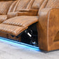 Taddeo Brown Power Motion Sectional