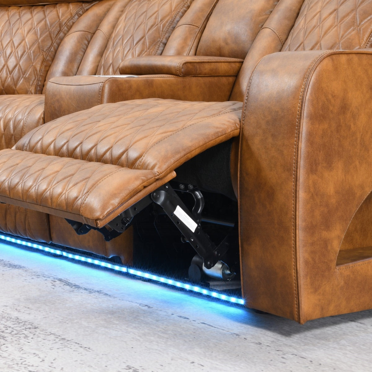 Taddeo Brown Power Motion Sectional
