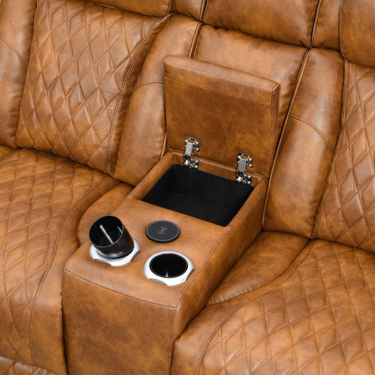 Taddeo Brown Power Motion Sectional