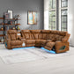 Taddeo Brown Power Motion Sectional