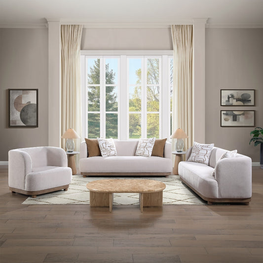 Duncan Beige Chenille 2 Pc Sofa Collection