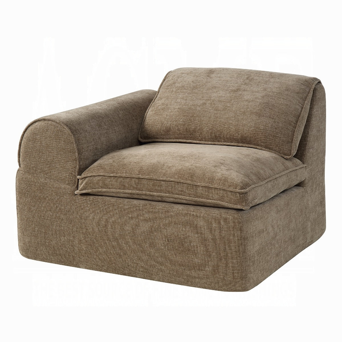 Almano Modular Brown Chenille LF Arm Chair LV07670