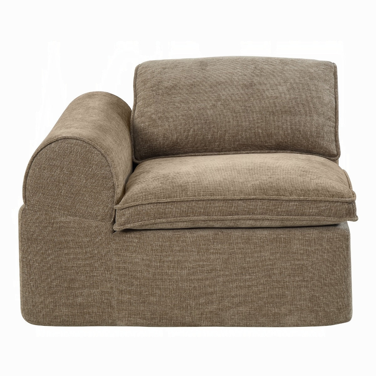 Almano Modular Brown Chenille LF Arm Chair LV07670