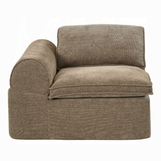 Almano Modular Brown Chenille LF Arm Chair LV07670