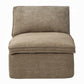 Almano Brown Chenille Armless Chair LV07671