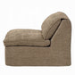 Almano Brown Chenille Armless Chair LV07671