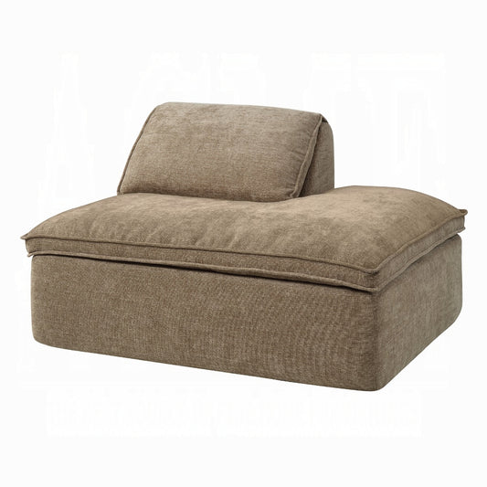 Almano Brown Chenille RF Chaise LV07673