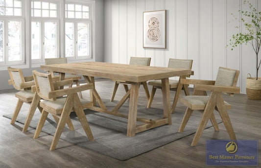 Malibu Kepler Driftwood 7 Pc Dining Set