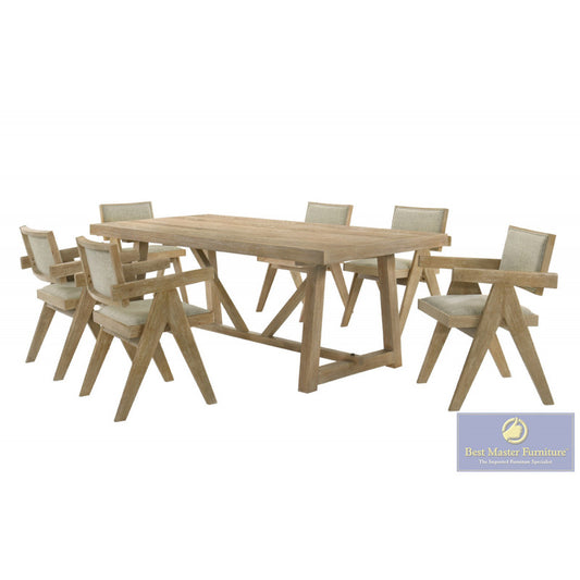 Malibu Kepler Driftwood 7 Pc Dining Set