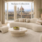 Melano Curved Cream Sectional by Sharelle