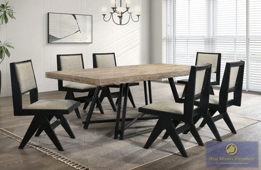 Manhattan 7 Pc White Oak Dining Set