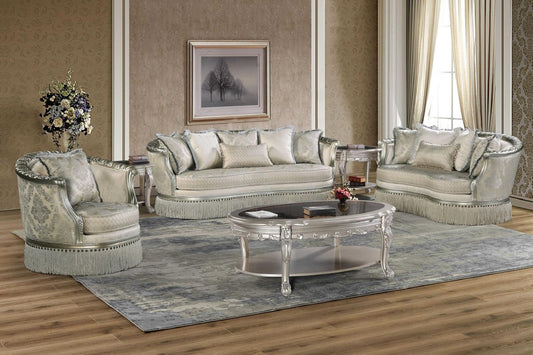 Marigold Champagne Sofa & Loveseat by Cosmos