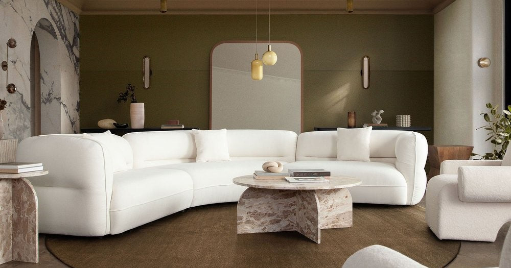 Diamond Sofa Micah Ivory Modular Sectional