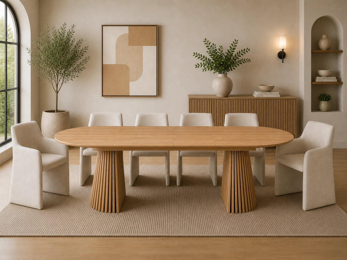Mila Oak Butterfly Leaf Dining Collection by Sharelle