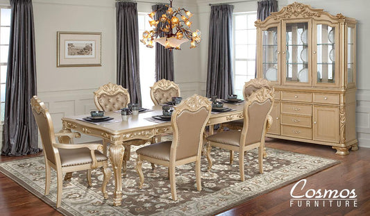 Miranda Gold Dining Collection by Cosmos Furniture