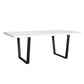 Mirage 80" White Lacquer Table by Diamond Sofa