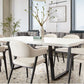 Mirage 80" White Lacquer Table by Diamond Sofa