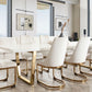 Mirage 120" Dining Table Collection - Seats 8-10