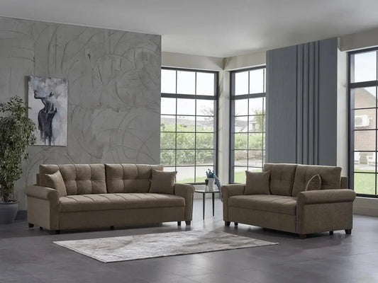 Mocca 2 Pc Sofa Sleeper - Brown or Gray