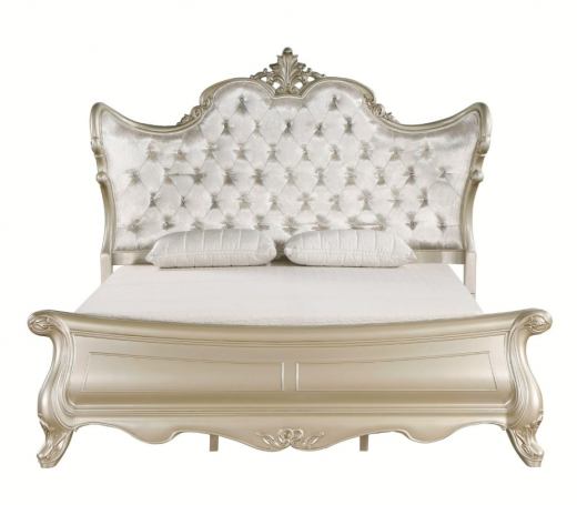 Monique Champagne Finish Bedroom Collection