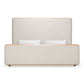Mora Eastern King Cream Fabric Bed by VIG