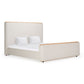 Mora Eastern King Cream Fabric Bed by VIG