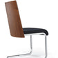Morgan Side Chairs (Blk/Walnt) - Set of 2