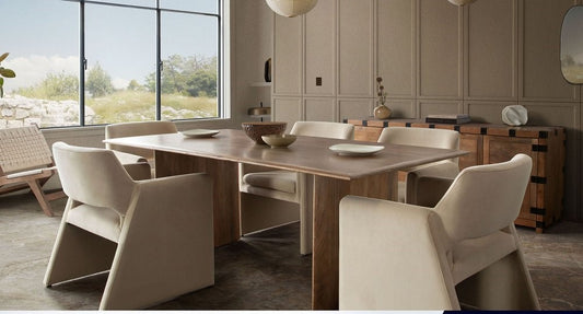 Nara 7 Pc Dining Set - Flynn Chairs