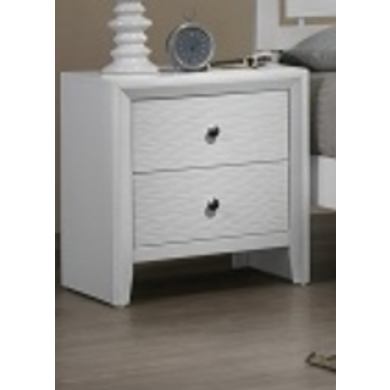 Evans B4710 White 4 Pc Queen Bedroom Set