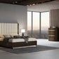 P115 Dark Walnut Finish Bedroom Set