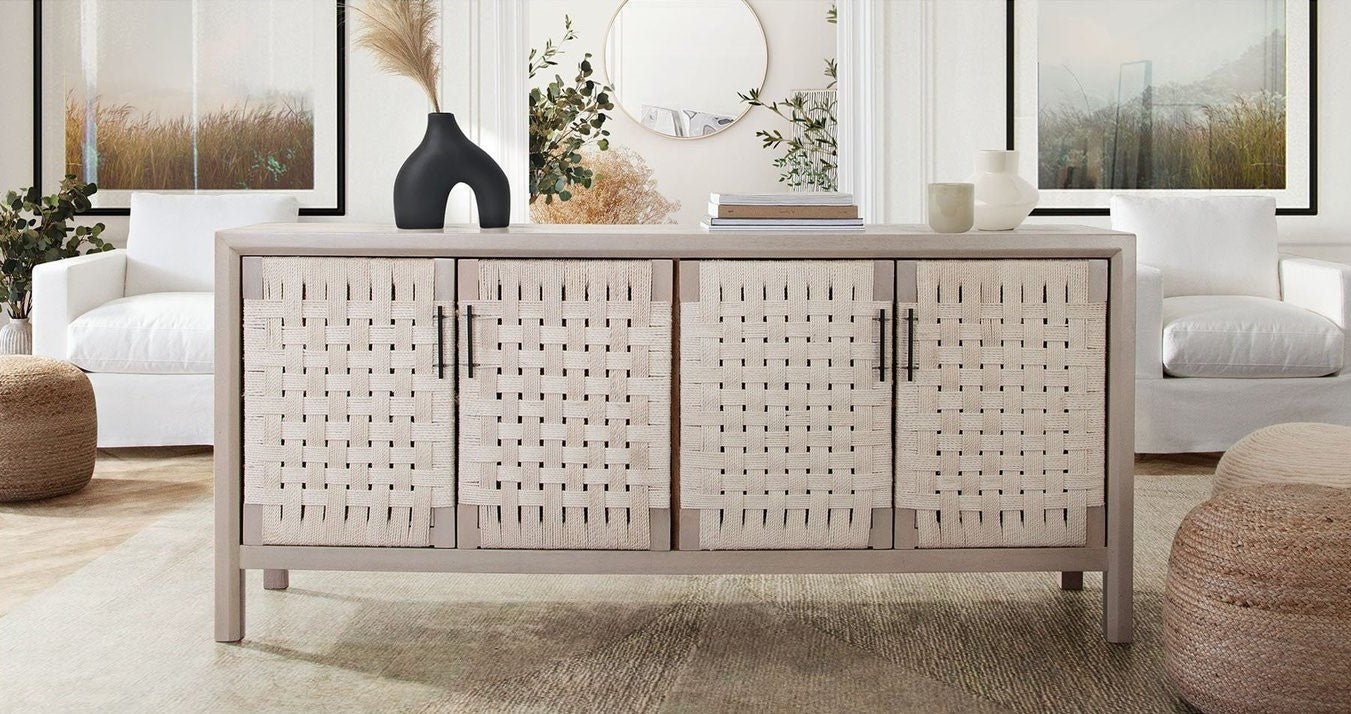 Palm Natural Sideboard by Diamond Sofa