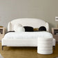 Path White Shearling Platform Bed