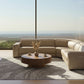 Frazier Modern Tan Leather Power Sectional